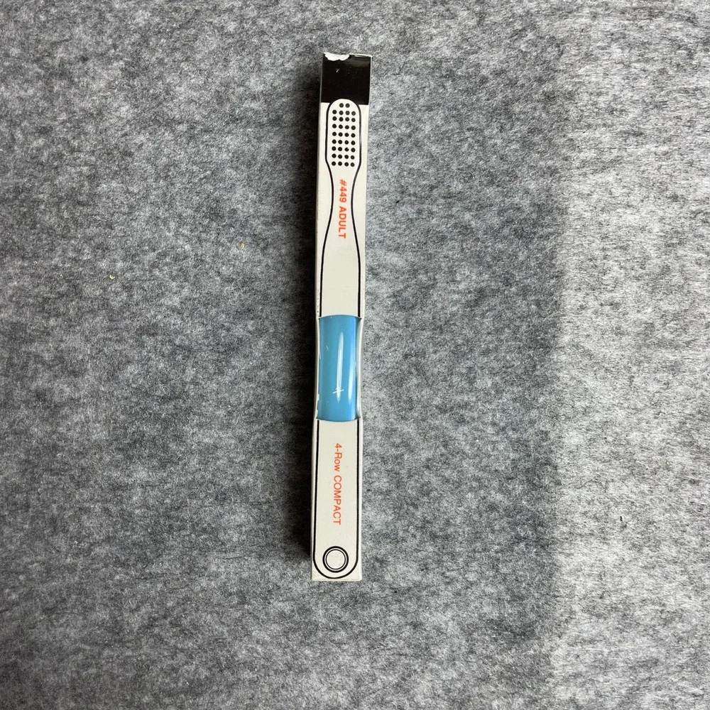 VTG Butler GUM 449 Adult Compact Ultra Soft Toothbrush Designer Colors USA Lot 3